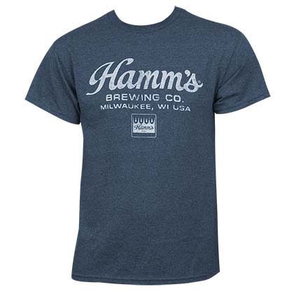 Hamm's Brewing Co. Logo Blue Shirt
