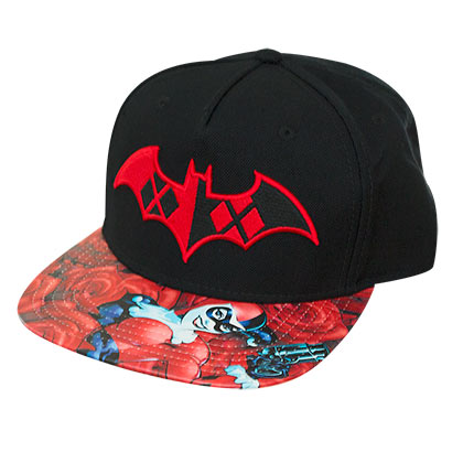 Harley Quinn Batman Roses Snapback Hat