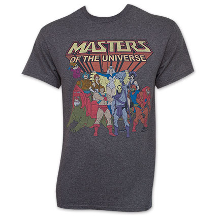 Masters Of The Universe Charcoal Grey He-Man And Co. T-Shirt