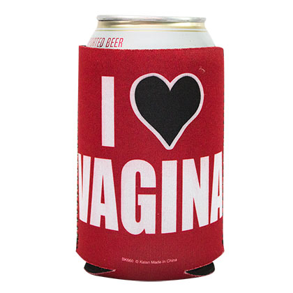 I Heart Vagina Beer Can Insulator