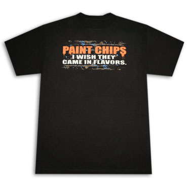 Paint Chips Flavors Novelty Black Graphic T Shirt