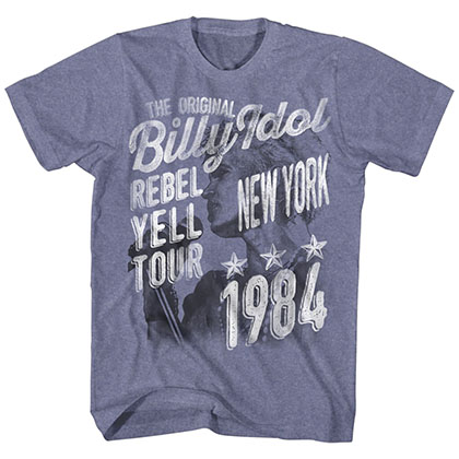 Billy Idol The Original Mens Blue T-Shirt