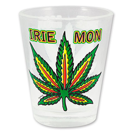 Irie Mon Pot Leaf Shotglass