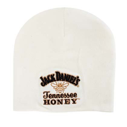 Jack Daniels White Tennessee Honey Logo Beanie