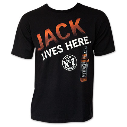 Jack Daniels Jack Lives Here T-Shirt