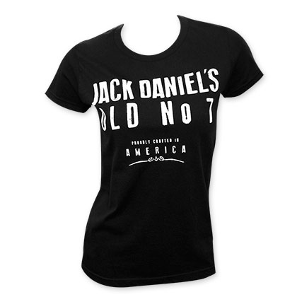 Jack Daniels Women's Black No. 7 America T-Shirt