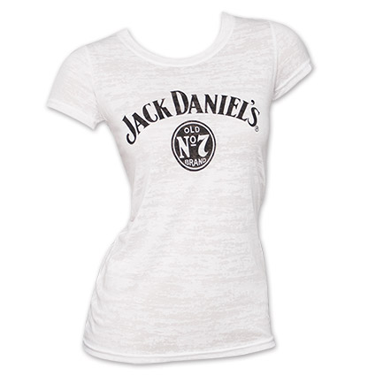 Jack Daniel's Burnout Women's Shirt - White
