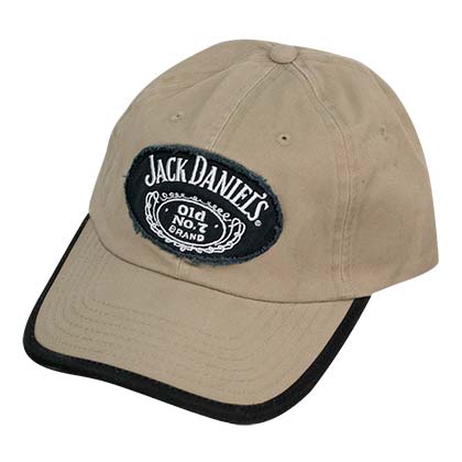 Jack Daniels Khaki Black Trimmed Hat