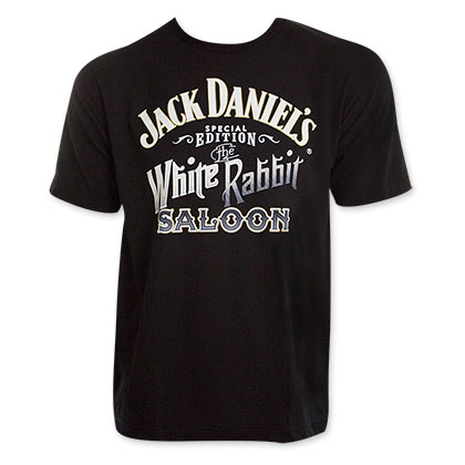 Jack Daniel's Men's White Rabbit Saloon T-Shirt
