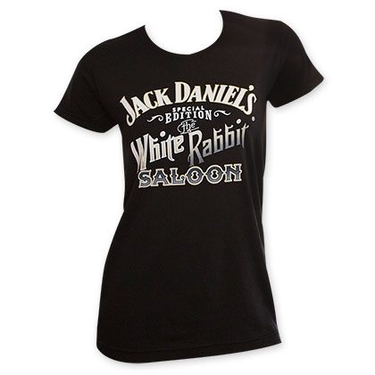 Jack Daniel's Special Edition Women's White Rabbit Saloon T-Shirt