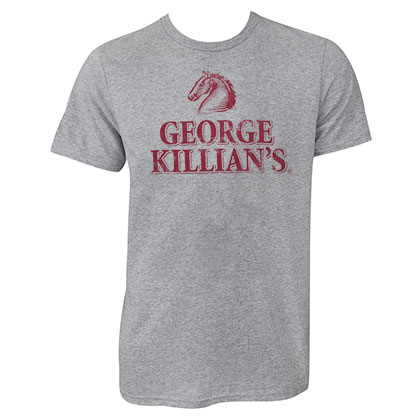 George Killian's Irish Red Stout Beer Faded Logo T-Shirt