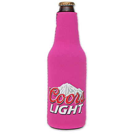 Coors Light Logo Bottle Suit Koozie - Pink