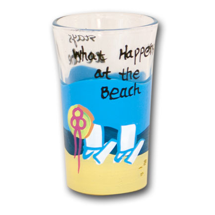 What Happens at the Beach Shot Glass