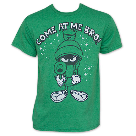 Looney Tunes Marvin The Martian Come At Me TShirt - Green