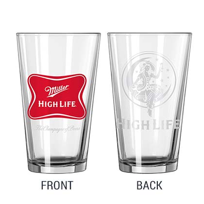 Miller High Life Pint Glass