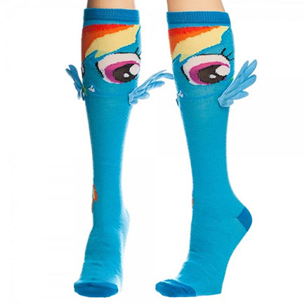 My Little Pony Women's Winged Blue Rainbow Dash Socks