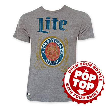 Miller Lite Pop Top Bottle Opener T-Shirt