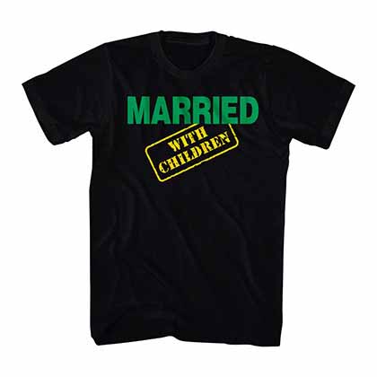 Married With Children MWC Logo Black T-Shirt