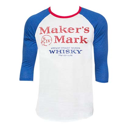 Men's Maker's Mark Blue Baseball T-Shirt