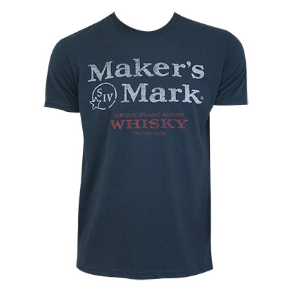 Maker's Mark Distressed Logo Tee Shirt