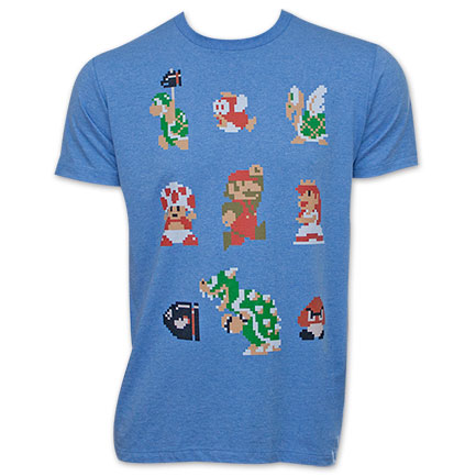 Nintendo Original Mario Pixel Cast T-Shirt