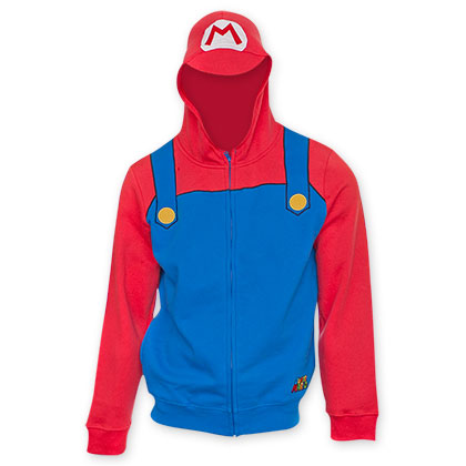 Nintendo Super Mario Brothers Red Mario Costume Sweatshirt