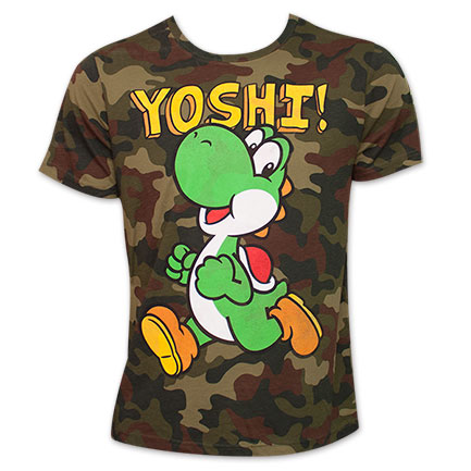 Nintendo Yoshi Camo TShirt - Green