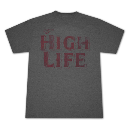 Miller High Life Retro Vintage Style Heather T-Shirt
