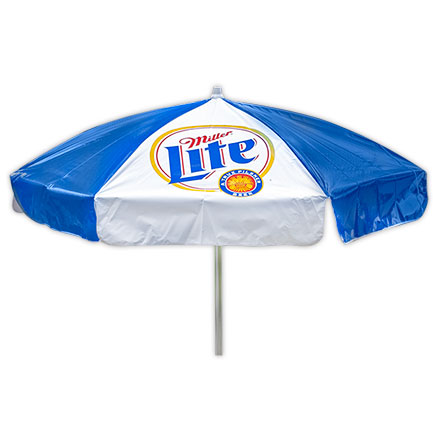 Miller Lite Beer Heavy Duty Vinyl Patio Table Beach Umbrella