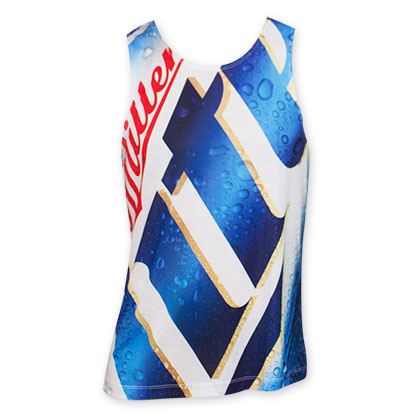 Miller Lite Beer Can Logo Sublimated Tank Top