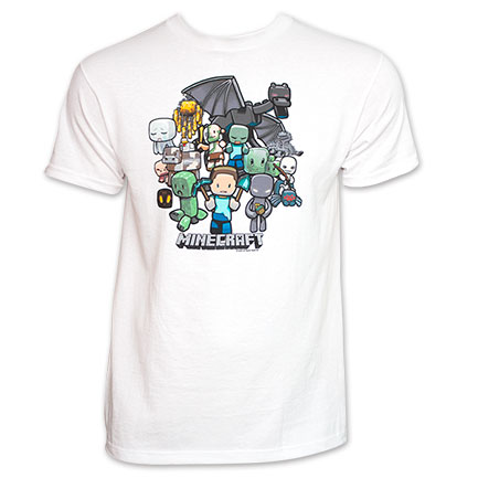 Party Minecraft Tee Shirt White