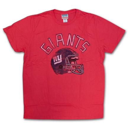 New York Giants Junk Food Brand Helmet Logo Tee