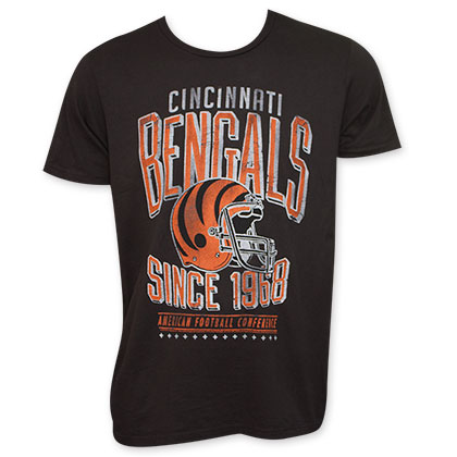 Junk Food NFL Cincinnati Bengals 1968 Black Tee Shirt