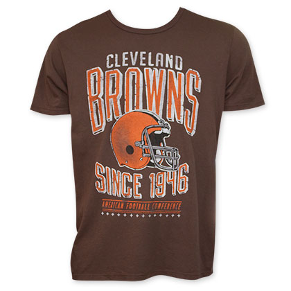 Junk Food Brown Cleveland Browns 1946 NFL T-Shirt