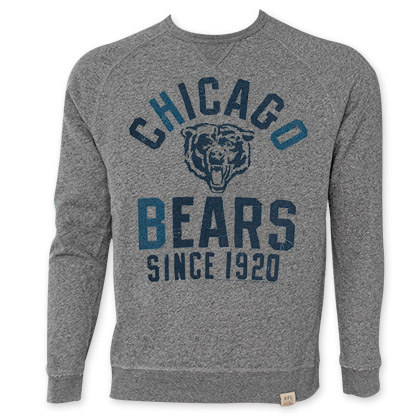 NFL Chicago Bears Grey Junk Food Crewneck Sweatshirt