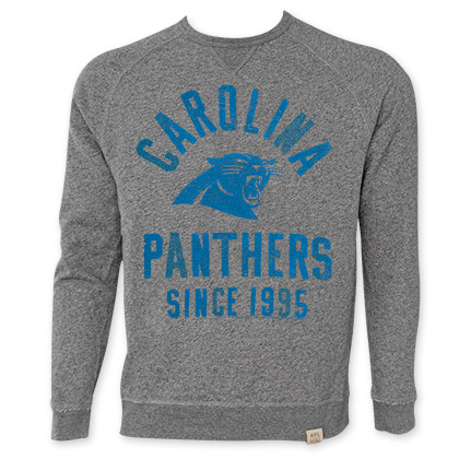NFL Carolina Panthers Men's Since 1995 Junk Food Crewneck Sweatshirt