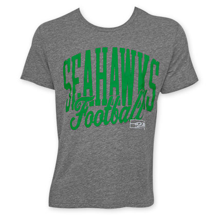 Junk Food Seattle Seahawks Grey Seahawks Football NFL T-Shirt