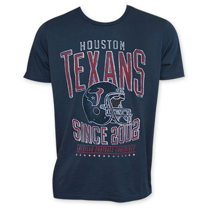 Junk Food Navy Blue Houston Texans 2002 NFL T-Shirt