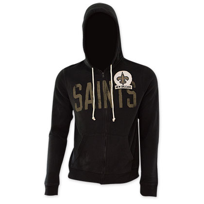 NFL New Orleans Saints Junk Food Black Hooded Sweatshirt