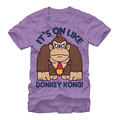 Nintendo On Like Donkey Kong Purple T-Shirt