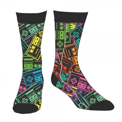 Nintendo Neon Controller Socks