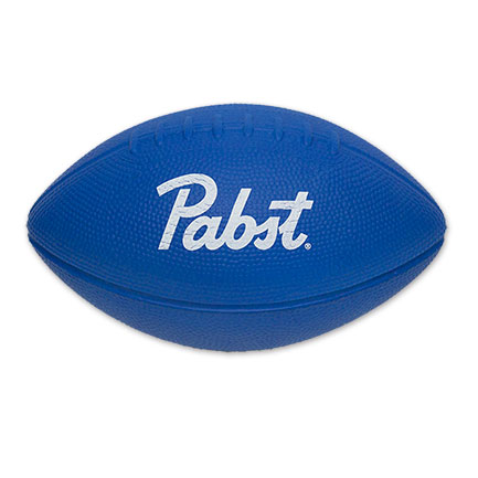 PBR Foam Pabst Blue Ribbon Logo Football