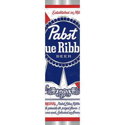 Pabst Blue Ribbon Can Bumper Sticker