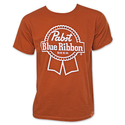 PBR Bronze Ribbon Logo Beer Tee Shirt