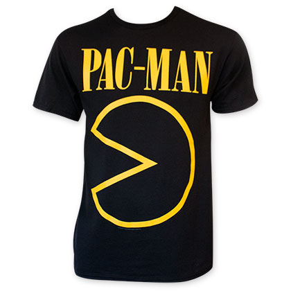 Pac-Man Men's Black Face Tee Shirt