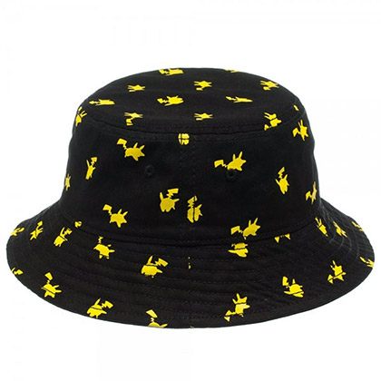 Pokemon Pikachu Black Bucket Hat