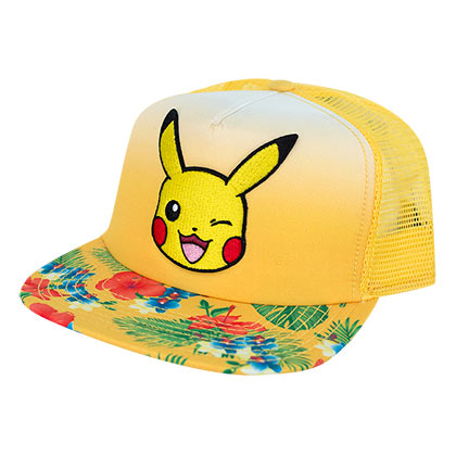 Pokemon Pikachu Floral Bill Trucker Hat