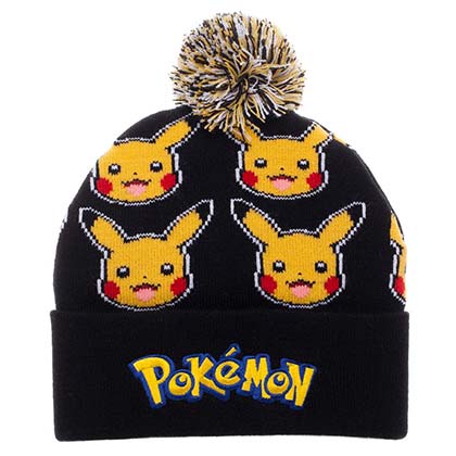 Pokemon Pikachu Pom-Pom Winter Hat Beanie