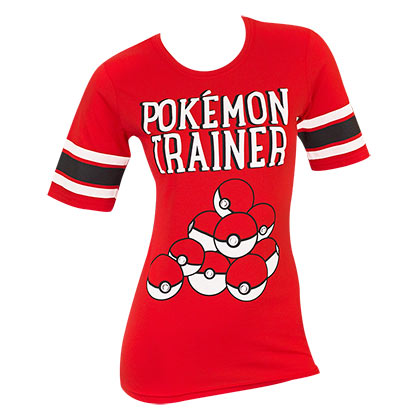Pokemon Trainer Red Juniors Hockey Tee Shirt