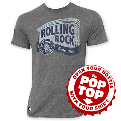 Rolling Rock Pop Top Beer Logo T-Shirt
